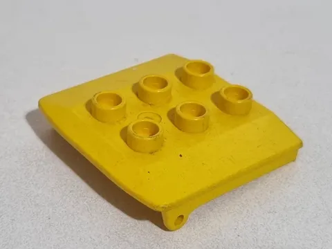 Lego Duplo 2705 Yellow Piece Hinged Roof Locomotive Train Wagon Railway