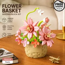 LEGO Icons Orchid Artificial Plant, Building Set with Flowers, Home Decor Gift