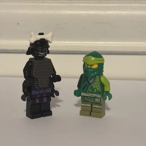 LEGO Lloyd and lord garmadon minifigures
