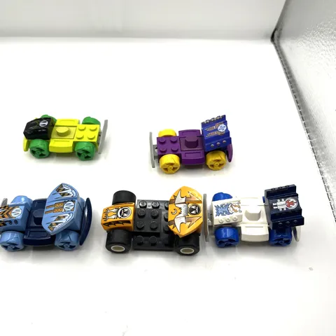 Lego Racers Lot Cars 5 GROUP VARIOUS Nice Clean Vintage WHITE BLUE racecar