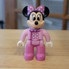 Lego Duplo Figure DISNEY MICKEY MINNIE MOUSE Button Petty Coat Pink  