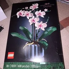 LEGO Icons 10311 Orchid 608 pcs Box, Instructions, Separator