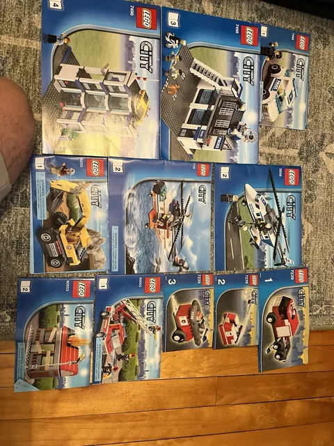 LEGO City Manuals Mismatched Partial Sets No Bricks No Box