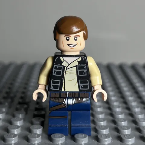Lego Han Solo Minifigure Blue Legs Vest Pockets Star Wars 75030 75052 sw0539 2L