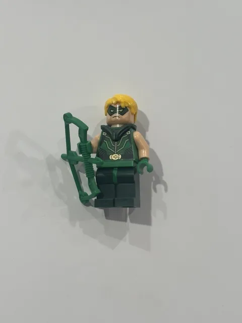 LEGO Green Arrow Minifigure DC Super Heroes 76028 Darkseid Invasion Minifig