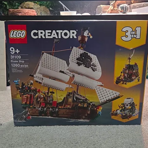 LEGO Creator 3-in-1 Pirate Ship 31109 Building Set 1260 Pieces Ages 9+