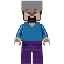 New LEGO Minecraft 21121 Steve with Helmet Minifigure