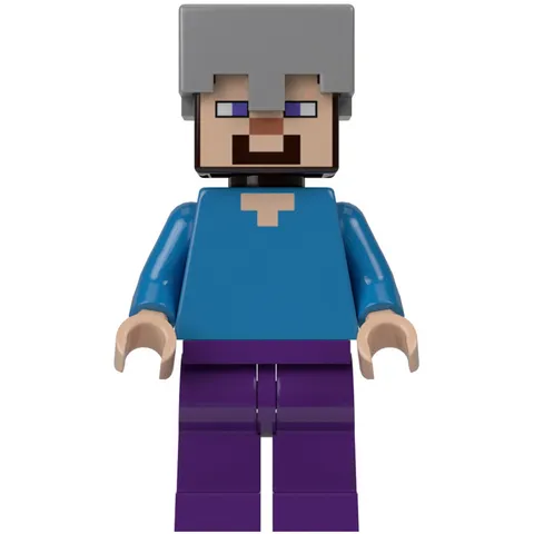New LEGO Minecraft 21121 Steve with Helmet Minifigure