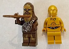 2 Lot LEGO Star Wars Chewbacca SW0532  Bounty Hunter C-3PO SW1368 Minifigures