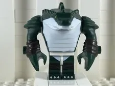 LEGO Minifigures Series 5 Lizard Man Minifigure Dark Green White Chest