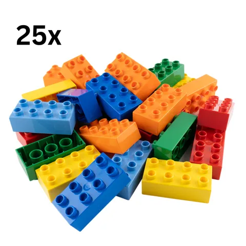 2x4 Bricks Building Blocks Multicoloured Mixed - 3011