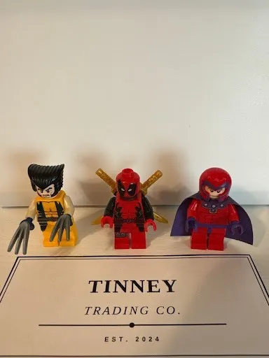 LEGO Marvel 6866 Minifigure Lot Deadpool sh032 Wolverine sh016 Magneto 100% REAL