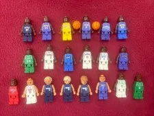 LEGO NBA Player Minifigures Lot(20)Kobe Bryant(2),Tmac(2),Shaq,Carter,Kidd🔥📈