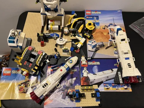 LEGO System: Mission Control (6456) and (6454) Lot w Instructions