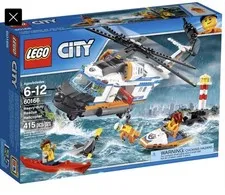 LEGO Coast Guard 60166 Helicopter Rescue In-Complete Set, No Instructions.