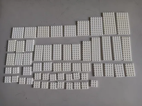 LEGO BULK LOT 57 WHITE PLATES 3X 4X 6X