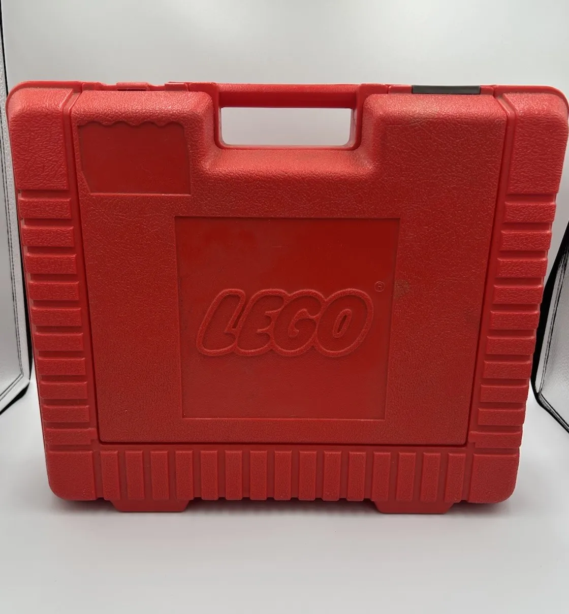 Vintage Lego Red Plastic Storage Box Carrying Case 1985 USA