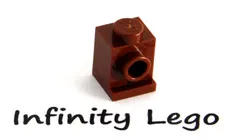 12 LEGO Reddish Brown Bricks 1 x 1 Headlight (4070) - 12 Pieces