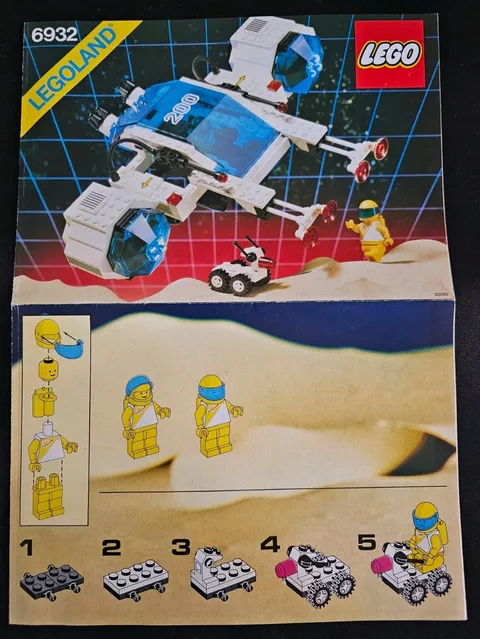 LEGO 6932: Stardefender 200 Space Ship Instruction Manual Vintage
