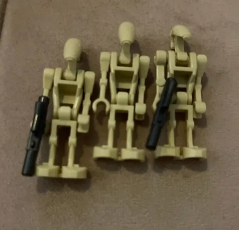 LEGO Star Wars Battle Droid Minifigure Lot of 3 with Blasters