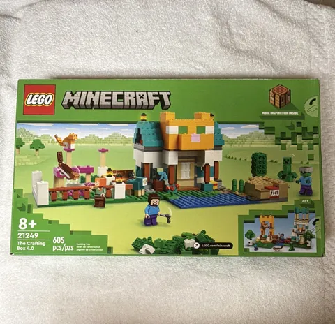 LEGO Minecraft The Crafting Box 4.0 21249 605pcs 8+ 2 in 1 Steve Creeper Box