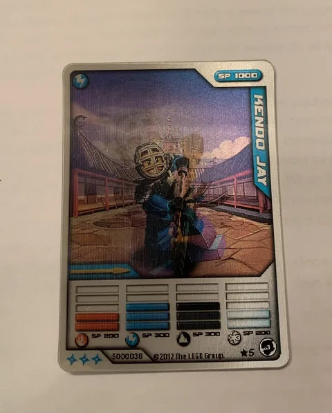 LEGO NINJAGO Masters of Spinjitzu Deck #2 Game Card Kendo Jay (3D) 5000036