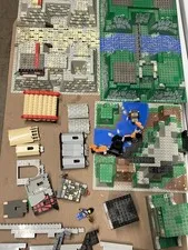 LEGO Baseplate Castle 30271  Ruins 5986 And Parts Doors Windows Walls Figure