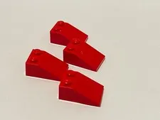 Lego 3298 Red Replacement Add-on Pieces Parts Lot of 4