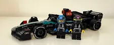 LEGO F1 Speed Champions Mercedes w Lewis Hamilton and George Russell Minifigures
