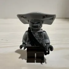 Genuine Vintage Lego Pirates Of The Caribbean Maccus Minifigure Black Pearl 4184