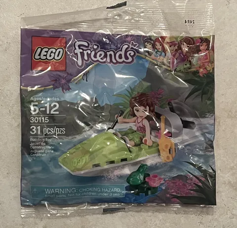 New Lego Friends 30115 Olivia W/ Jetski Jungle Polybag Adventure Series