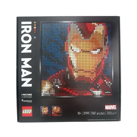 Brand New LEGO Art: Marvel Studios Iron Man (31199) Retire Never Open, US Seller