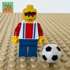 LEGO Sports, Soccer: Red Player 3 + Ball soc017, x45pb03, 3409 CHAMPIONSHIP 2000