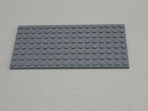Lego Qty 1 - Dark Bluish Gray - 92438 Plate 8 x 16 - NEW