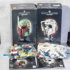 LEGO Star Wars Helmet LOT, Boba Fett 75277 & Scout Trooper 75305