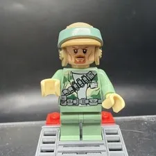 Lego Endor Rebel Trooper Minifigure Sand Green Star Wars 75023 sw0507