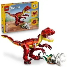 LEGO Creator 3 in 1 Fierce Dinosaur Building Toy for Boys & Girls, Multicolor