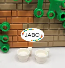 ( S12 / 1 / 17 ) LEGO 38014 Utensil Teacup Tea Cup White