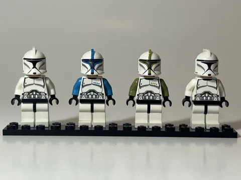 LEGO Star Wars Episode II Clone Trooper Minifigs Lot of 4 sw0502 sw0442 sw0438