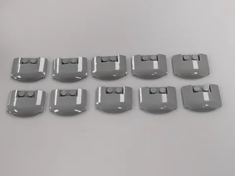 Lego x10 New Light Bluish Gray Wedge 3 x 4 x 2/3 Triple Curved # 93604