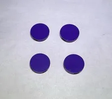 Lego Lot Of 4 Medium Lilac Purple 2x2 Round Flat Tiles Tile City Part