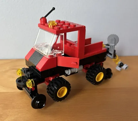 LEGO Road & Rail Maintenance 4546 Custom Truck Red Black Train Track Inspection