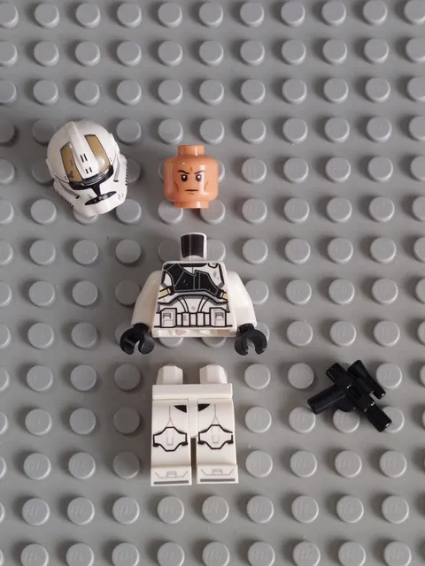 Lego 75337 Star Wars Phase 2 Clone Gunner Minifigure - Unassembled - New