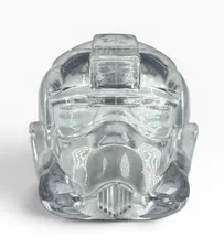 Official Lego Star Wars Unreleased Proto Monochrome Trans Clear TIE Pilot Helmet