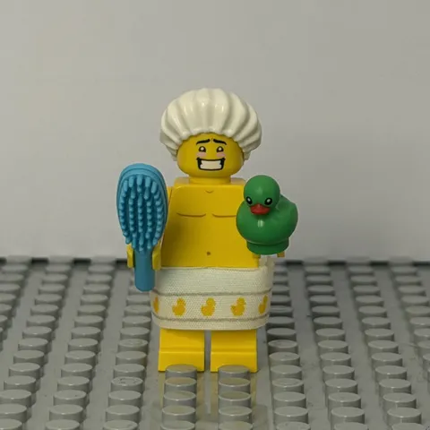 LEGO Shower Guy Minifigure Collectible Series 19 CMF Genuine Complete Rare