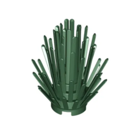 LEGO Accessories Busch Plant Prickly Bush 2 x 2 x 4 Dark Green 10280