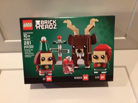 Lego Brick Headz Elf, Reindeer And Elfie  40353 New Christmas Holiday