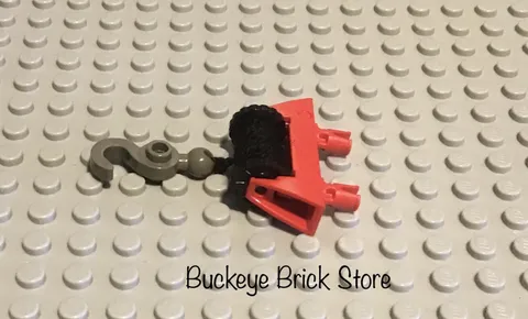 LEGO Red String Reel Winch Crane 1x4x2 with String and Hook