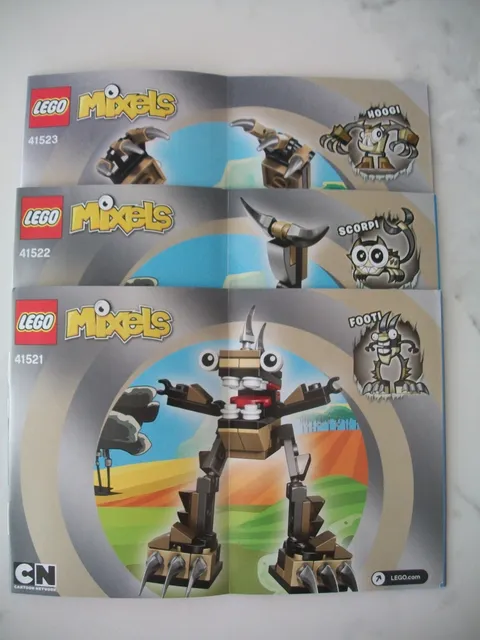 LEGO MIXELS INSTRUCTION MANUALS ONLY LOT 41521 41522 41523 * NO BRICKS* 111