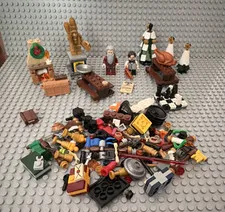 LEGO Harry Potter Lot - Accessories, 3 Minifigures, Printed Pieces